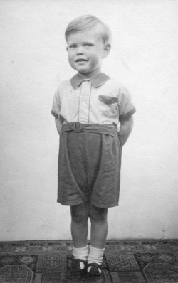 DARTFORD,UNITED KINGDOM - CIRCA 1946: (EMBARGOED FOR PRINT USAGE UNTIL THURSDAY JULY 2ND 2015) Mick Jagger (aged 3) looking smart at home in Brent Lane, Dartford (1946). This previously unseen image will form part of The Rolling Stones - 'Exhibitionism' at Londons Saatchi Gallery. Mick Jagger, Keith Richards, Charlie Watts and Ronnie Wood have opened their personal archives and found never before seen photographs of themselves as youngsters. These along with hundreds more rare and unseen images will create the first ever international Rolling Stones exhibition which will open at the Saatchi Gallery in April 2016. (Photo by Stones Archive/Getty Images)