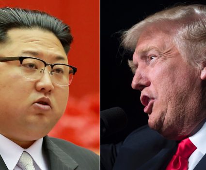 Líder de Corea del Norte, Kim Jong-un, y el presidente de EE.UU. , Donald Trump