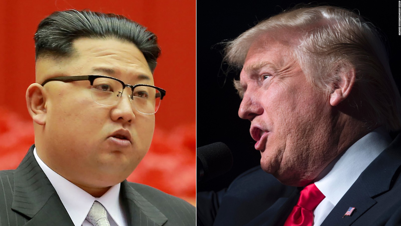 Líder de Corea del Norte, Kim Jong-un, y el presidente de EE.UU. , Donald Trump