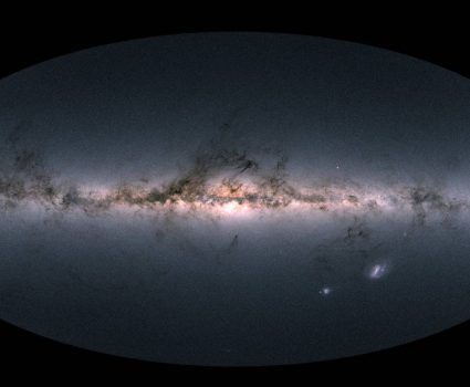 Gaia’s sky in colour Vía Láctea. Foto: ESA