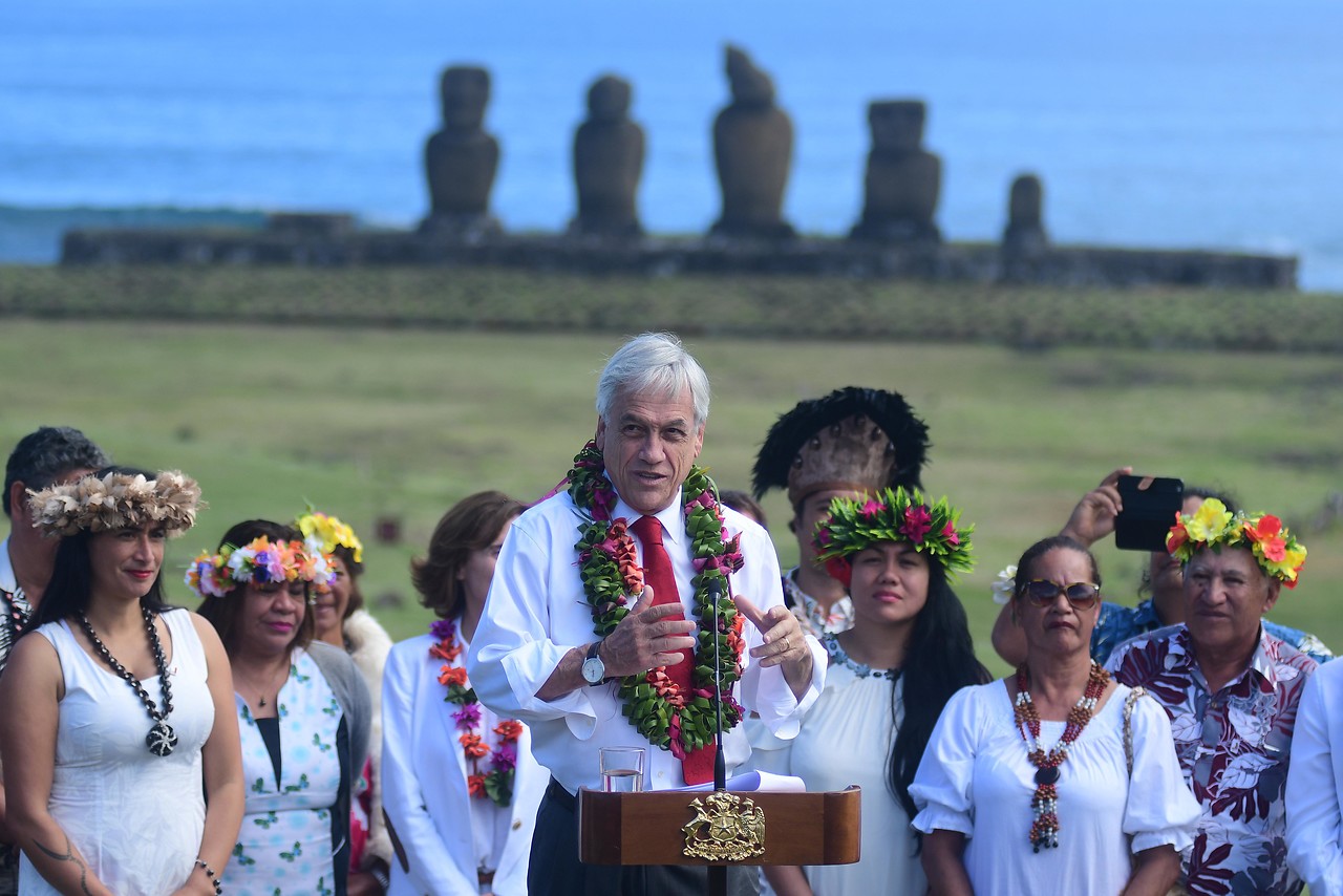 Piñera en Isla de Pascua