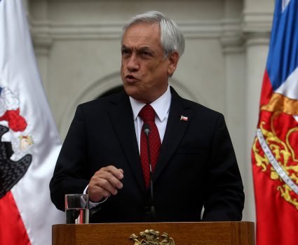 Presidente Sebastián Piñera entrega su respaldo a Andrés Chadwick