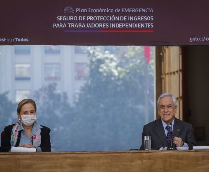 Presidente Sebastián Piñera anuncia seguro para independientes