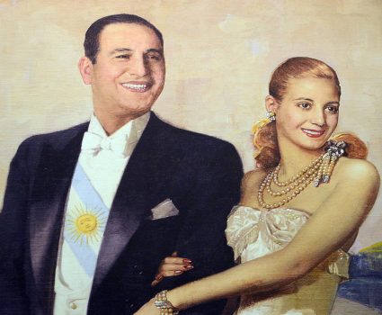 Juan Domingo y Evita Perón