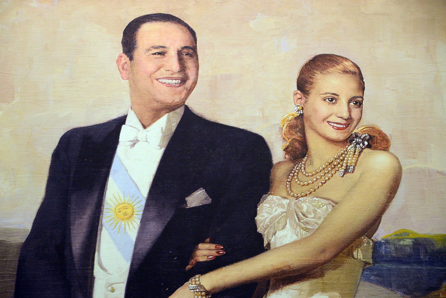 Juan Domingo y Evita Perón