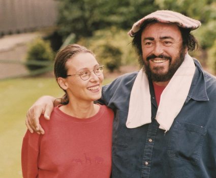Luciano Pavarotti y Nicoletta Mantovani