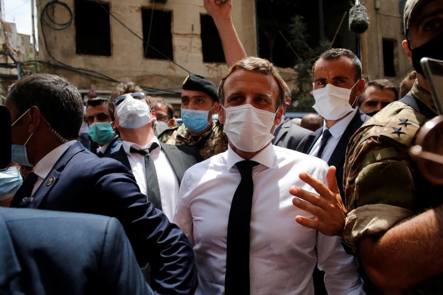 Presidente de Francia, Emmanuel Macron, visita Beirut