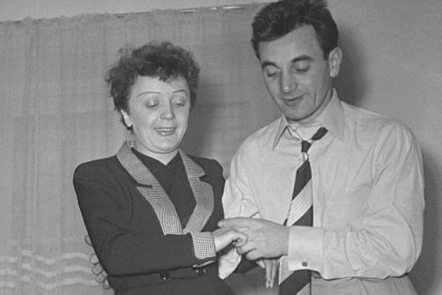 Charles Aznavour y Edith Piaf
