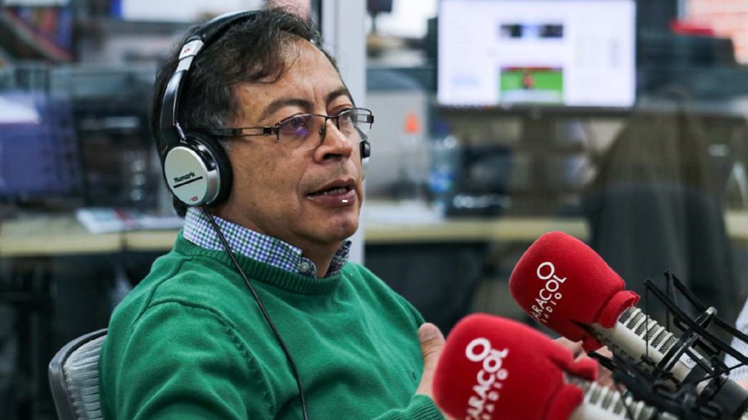 Gustavo Petro. Foto: Caracol Radio.